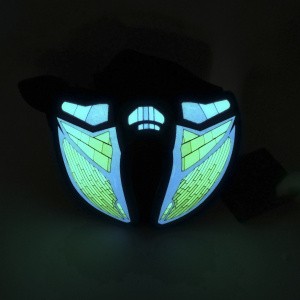 Y Полумаска c подсветкой Техно
