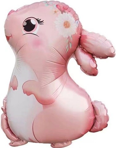 Fa (30"/76 см) Фигура, Милый зайка, Розовый, 1 шт.