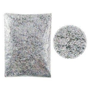 Глиттер "Блестки" лазерный Серебряный, 0,6 мм, 100 г.