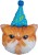 Fa (32''/81 см) Фигура, Котик в колпачке, 1 шт. в уп.