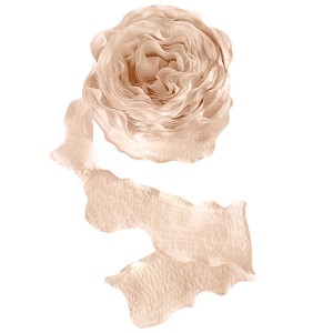 Лента тканевая (4 см*9,14 м) Нежная волна, Кремовый, 1 шт.