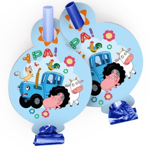 Карнавальные язычки гудки, Синий трактор, Веселое путешествие, 11 см, 6 шт. в упак. Карнавальные язычки гудки, Синий трактор, Веселое путешествие, 11 см, 6 шт. в упак.