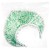 Кокошник-Ободок Узоры зеленый/G 1 шт.