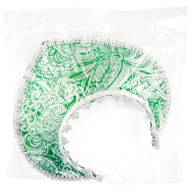 Кокошник-Ободок Узоры зеленый/G 1 шт.