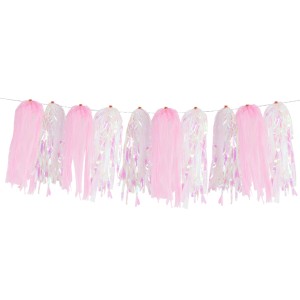 Гирлянда Тассел, Хамелеон/Розовый, Голография, 35*12 см, 10 листов. Гирлянда Тассел, Хамелеон/Розовый, Голография, 35*12 см, 10 листов.