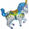 Fm (39''/99см) /Лошадь ярмарочная, Синяя, 1 шт.