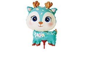 Вз (13"/33 см) Мини-фигура с клапаном + палочка, Олень бирюзовый, 5 шт.