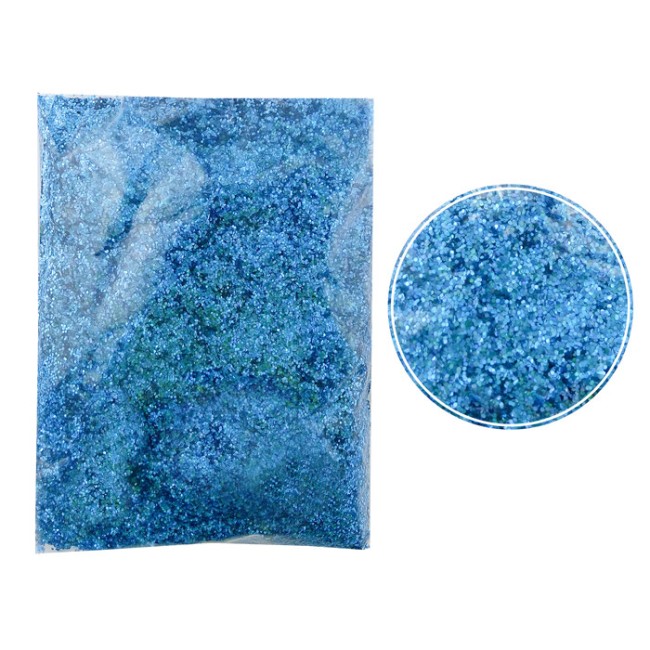 Глиттер "Блестки" лазерный Синий, 0,6 мм, 100 г.