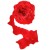 Лента тканевая (4 см*9,14 м) Нежная волна, Красный, 1 шт.