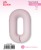 Fm (40''/102 см) Цифра, 0 Slim, Пыльная роза, Сатин, 1 шт. в уп.