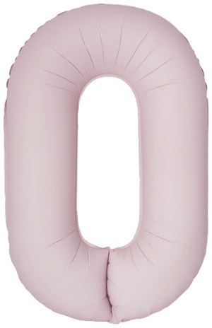 Fm (40''/102 см) Цифра, 0 Slim, Пыльная роза, Сатин, 1 шт. в уп.