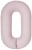 Fm (40''/102 см) Цифра, 0 Slim, Пыльная роза, Сатин, 1 шт. в уп.
