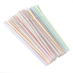 Трубочки для коктейлей (пластик), Вертикальные полосы, Ассорти, 50 шт. в упак. Трубочки для коктейлей (пластик), Вертикальные полосы, Ассорти, 50 шт. в упак.
