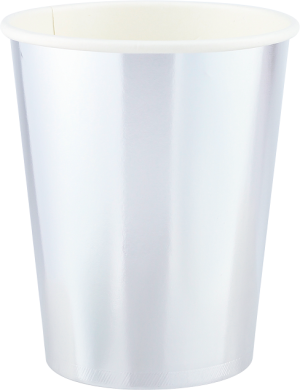 Стаканы (250 мл) Серебро, Металлик, 6 шт.