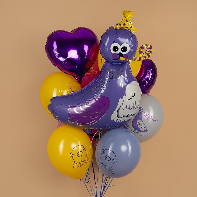 Fa (40''/102 см) Фигура, Голубь в колпачке, 1 шт. в уп.