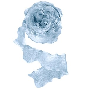 Лента тканевая (4 см*9,14 м) Нежная волна, Голубой, 1 шт.