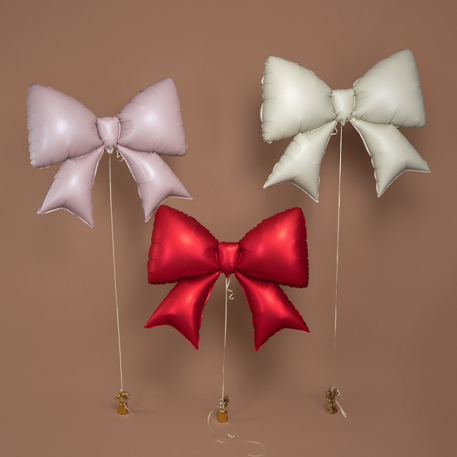 Fa (39''/99 см) Фигура, Бант, Красный, Сатин, 1 шт. в уп.