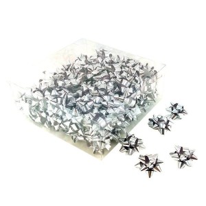 Бант-звезда Метал "Классика" Серебро, 4,4 см, 10 шт. Бант-звезда Метал "Классика" Серебро, 4,4 см, 10 шт.