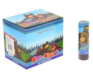 АС 16см Хлопушка пружинная с фантом Маша и Медведь 12 шт/уп