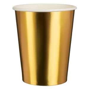 Стаканы (250 мл) Золото, Металлик, 6 шт.