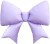 Fa (39''/99 см) Фигура, Бант, Сиреневый, Сатин, 1 шт. в уп.
