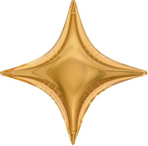 Fa (31''/79 см) Звезда, 4х-конечная, Сириус, Золото, Металлик, 1 шт.