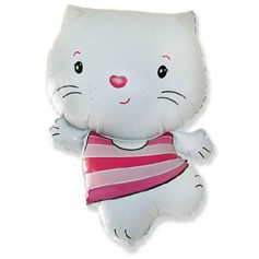 Fm (12''/30см) /Мини-фигура, Котенок, Белый, 5 шт