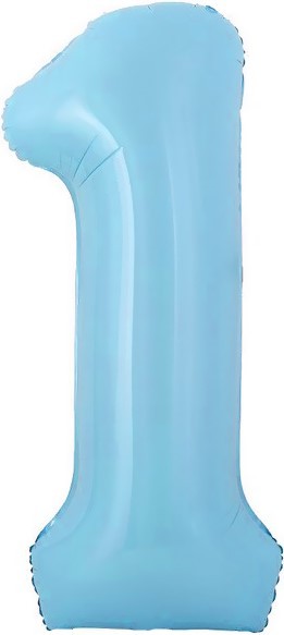 Fa (16"/41 см) Мини-цифра с клапаном, 1, Голубой, 1 шт.