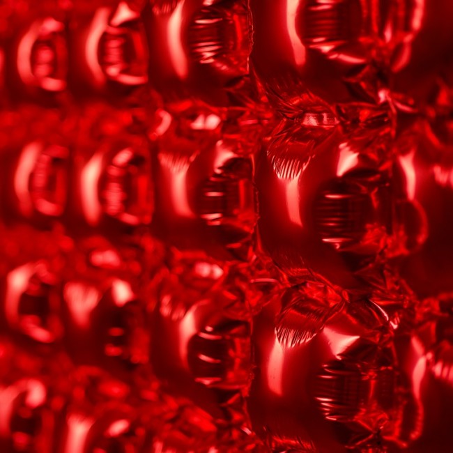 Fa (55''/140 см) Сердце, (надув воздухом), Красный, Металлик, 1 шт. в уп.