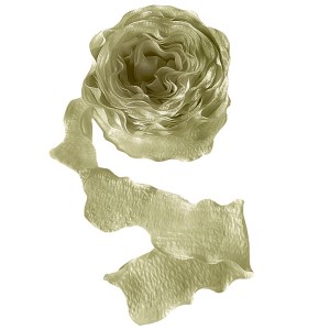 Лента тканевая (4 см*9,14 м) Нежная волна, Авокадо, 1 шт.