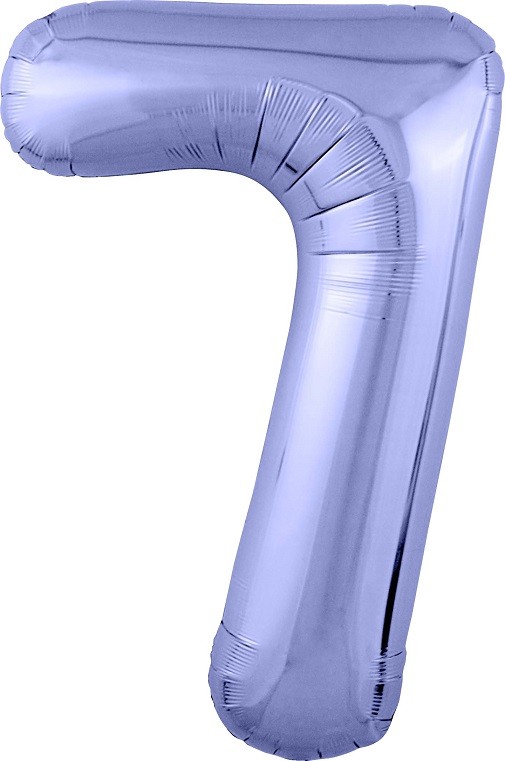 Ag (40"/102 см) Цифра, 7, Slim, Пастельный фиолетовый, 1 шт. в уп.