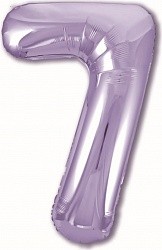 Ag (40"/102 см) Цифра, 7, Slim, Сиреневый, в упаковке 1 шт.