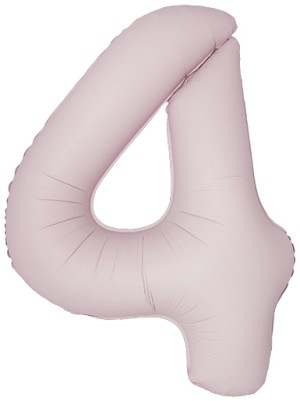 Fm (40''/102 см) Цифра, 4 Slim, Пыльная роза, Сатин, 1 шт. в уп.