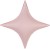 Fa (31''/79 см) Звезда, 4х-конечная, Сириус, Пыльная роза, Сатин, 1 шт.
