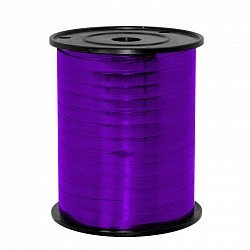 Лента (0,5 см*250 м) Фиолетовый, Металлик, 1 шт.