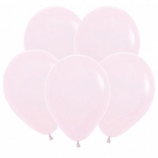 Sp (10"/25 см) Нежно-розовый, Пастель Матовый (Макаронс) (609), 100 шт.