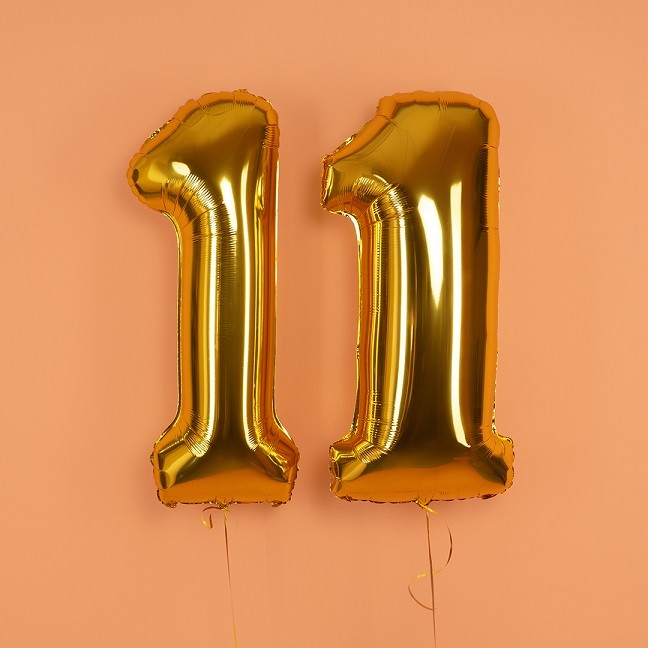 Fm (40''/102 см) Цифра, 1 Slim, Золото, 1 шт. в уп.