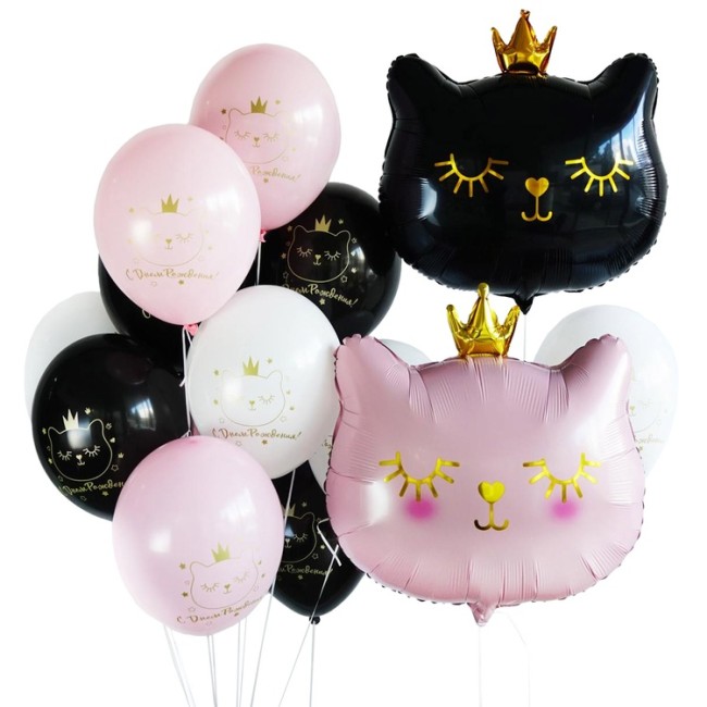 Bb (14''/35 см) /С ДР Кошка в короне, 50 шт.