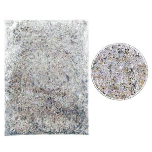 Глиттер "Полоски" лазерный Серебряный, 1,5*0,2 мм, 30 г.