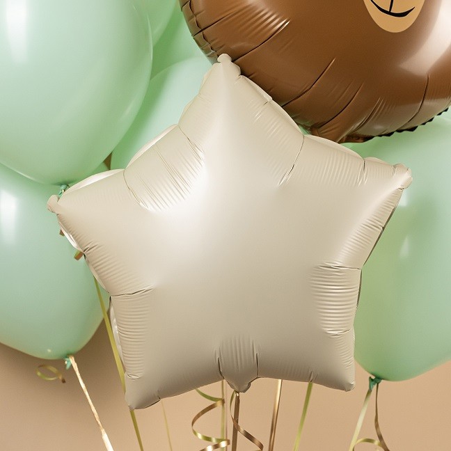 Fa (18''/46 см) Звезда, Кремовый, Сатин, 1 шт.