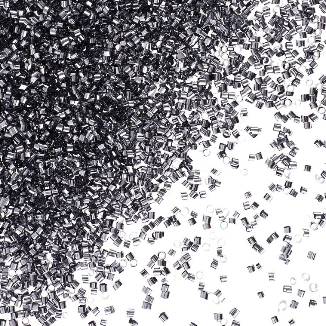 Конфетти фольга Цилиндр, Стальной, Металлик, 0,2 см, 20 г.