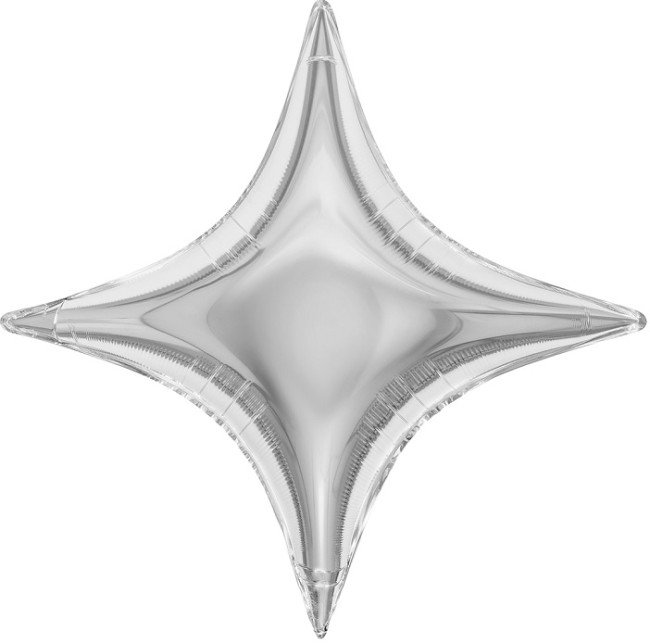 Fa (31''/79 см) Звезда, 4х-конечная, Сириус, Серебро, Металлик, 1 шт.