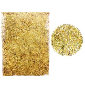 Глиттер "Полоски" лазерный Золотой, 1,5*0,2 мм, 30 г.