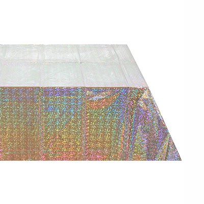 Скатерть фольг Перламутр гологр137х182см
