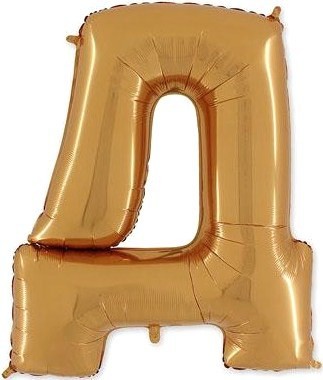 Gr (40''/102см) /БУКВА Д Gold