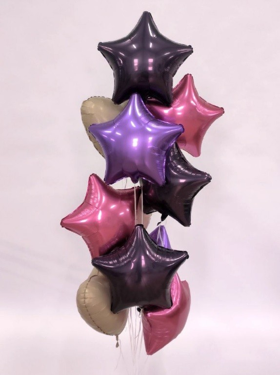 Ag (19"/48 см) Звезда, Темно-фиолетовый, 1 шт.