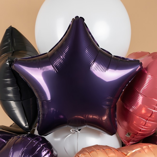 Ag (19"/48 см) Звезда, Темно-фиолетовый, 1 шт.