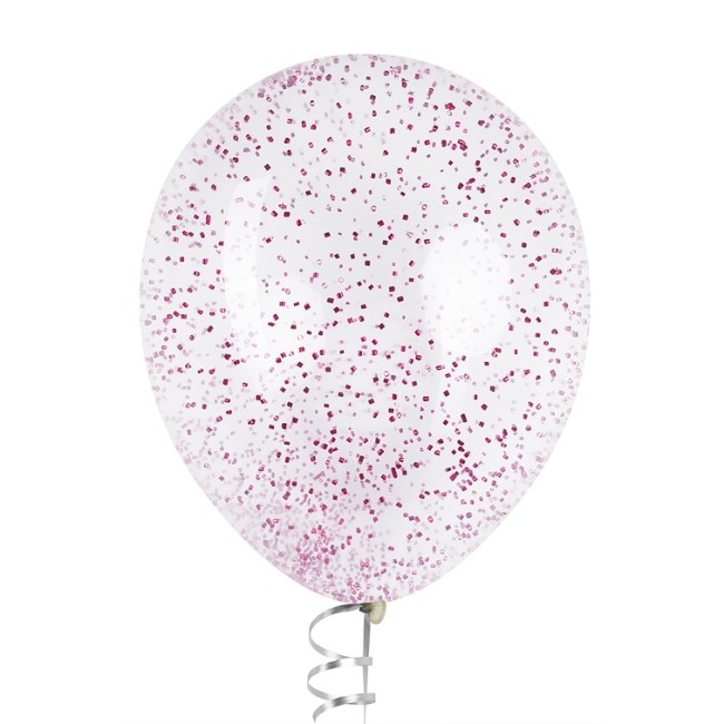 Конфетти фольга Цилиндр, Фуксия, Металлик, 0,2 см, 20 г.