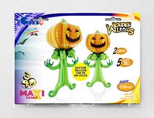 Gr (56"/143 см) Фигура Ужасная тыква, 1 шт.