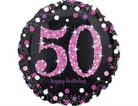 An (18''/45см) /Sparkling Birthday 50 pink